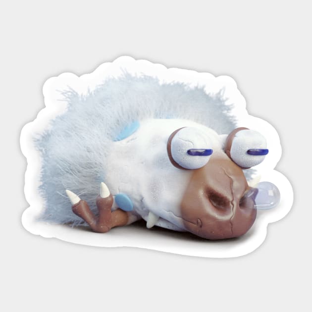 Hairy Bulborb Clay Sculpt Sticker by Kinpraw